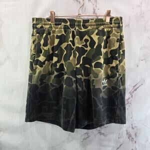 Adidas Shorts Mens Medium Duck Camo Sweat Ombre Drawstring ce1546